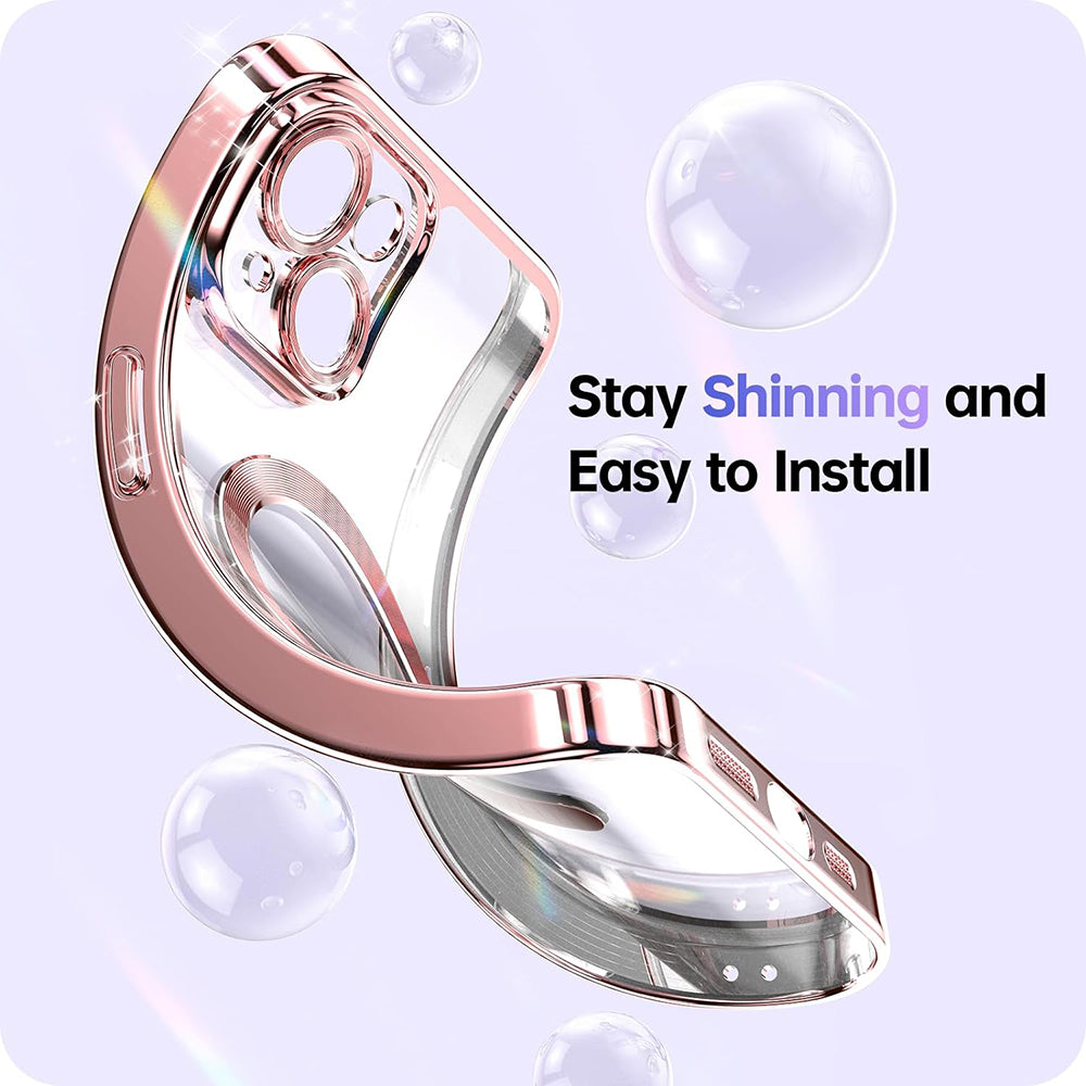 Techsuit - Luxury Glitter MagSafe - iPhone 14 Plus - Light Blue