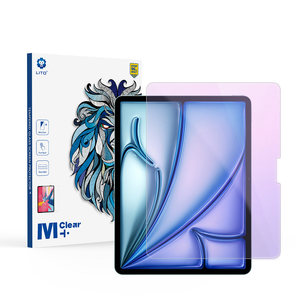 Lito - 2.5D Classic Glass Anti-Blue Light - iPad Air 13 (2024) / Air 13 (2025) - Clear