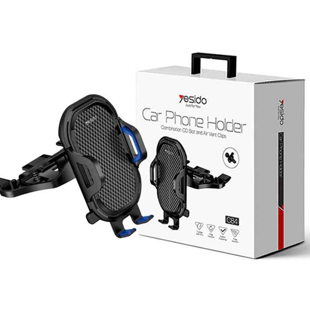 Yesido - Car Holder (C84) - Clamp Grip for CD Slot - Black