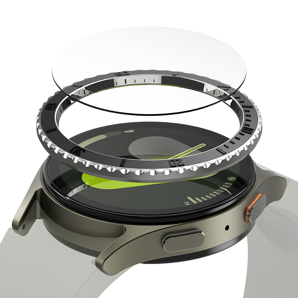 Ringke - Premium Bezel Styling - Galaxy Watch7 44mm - Black Pattern3 (CB-GW7-44-96)