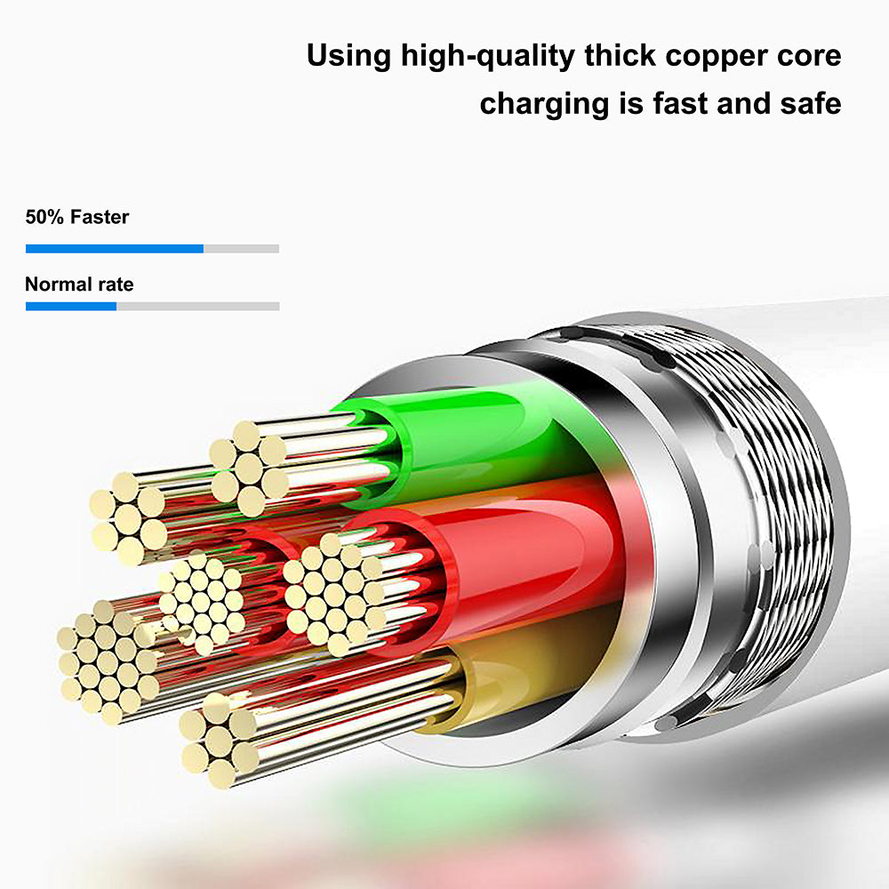 Lito - Data Cable (LD03V) - USB to Micro-USB, Fast Charging, 2.4A, 1m - White