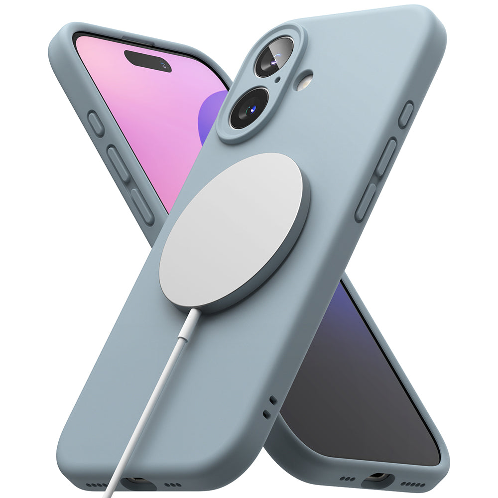 Ringke - Silicone Magnetic MagSafe - iPhone 16 Plus - Blue