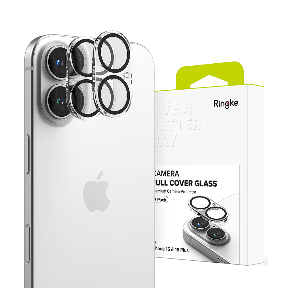 Ringke - Camera Protector Glass (2 pack) - iPhone 16 / iPhone 16 Plus - Clear