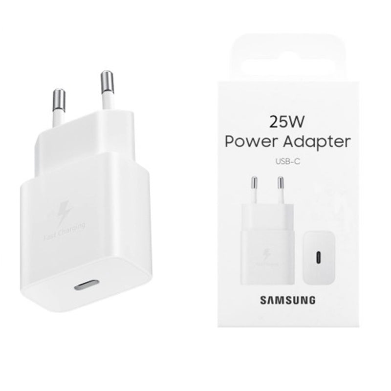Samsung - Original Wall Charger EP-T2510 (EP-T2510NWEGWW) - Type-C, Super Fast Charging 25W - White (Blister Packing)