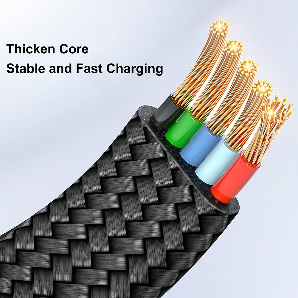 Lito - Data Cable (LD11CL) - Type-C to Lightning, Fast Charging, Angled Design, Gold Plated Interface, 30W, 1m - Black