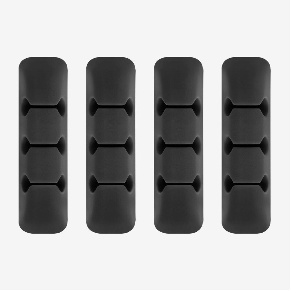 Ringke - Cable Organizer (4 pack) - 4 x 3 Slots - Black