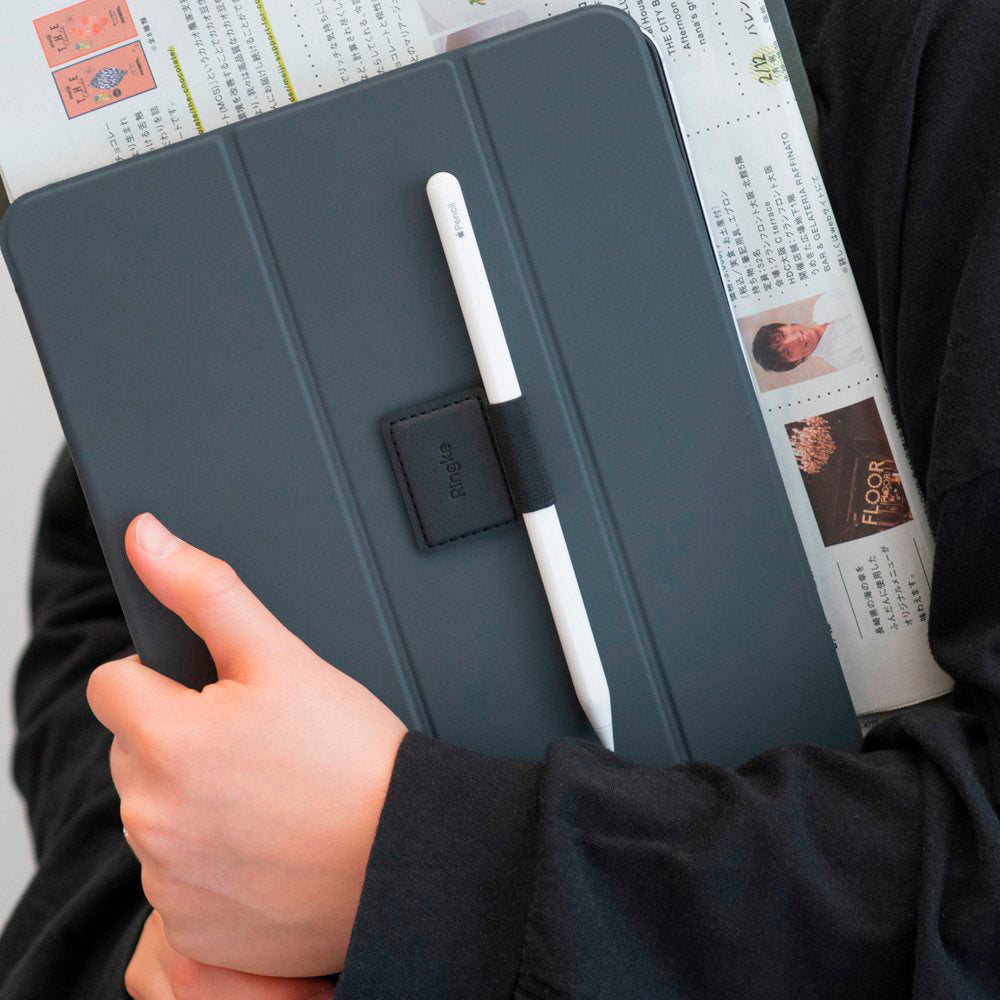 Ringke - Pen Holder (5 pack) - Ecological Leather, Textile, Elastic - Black