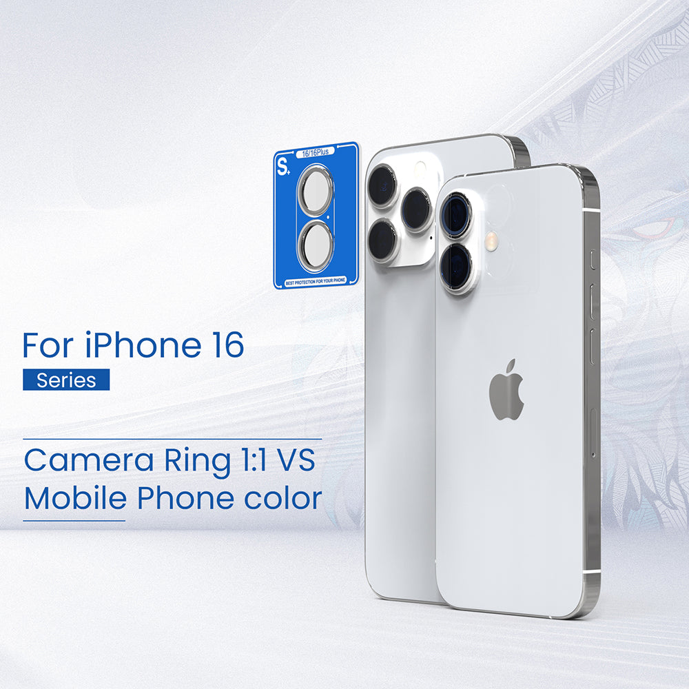 Lito - S+ Camera Glass Protector - iPhone 16 Pro / iPhone 16 Pro Max - White Titanium