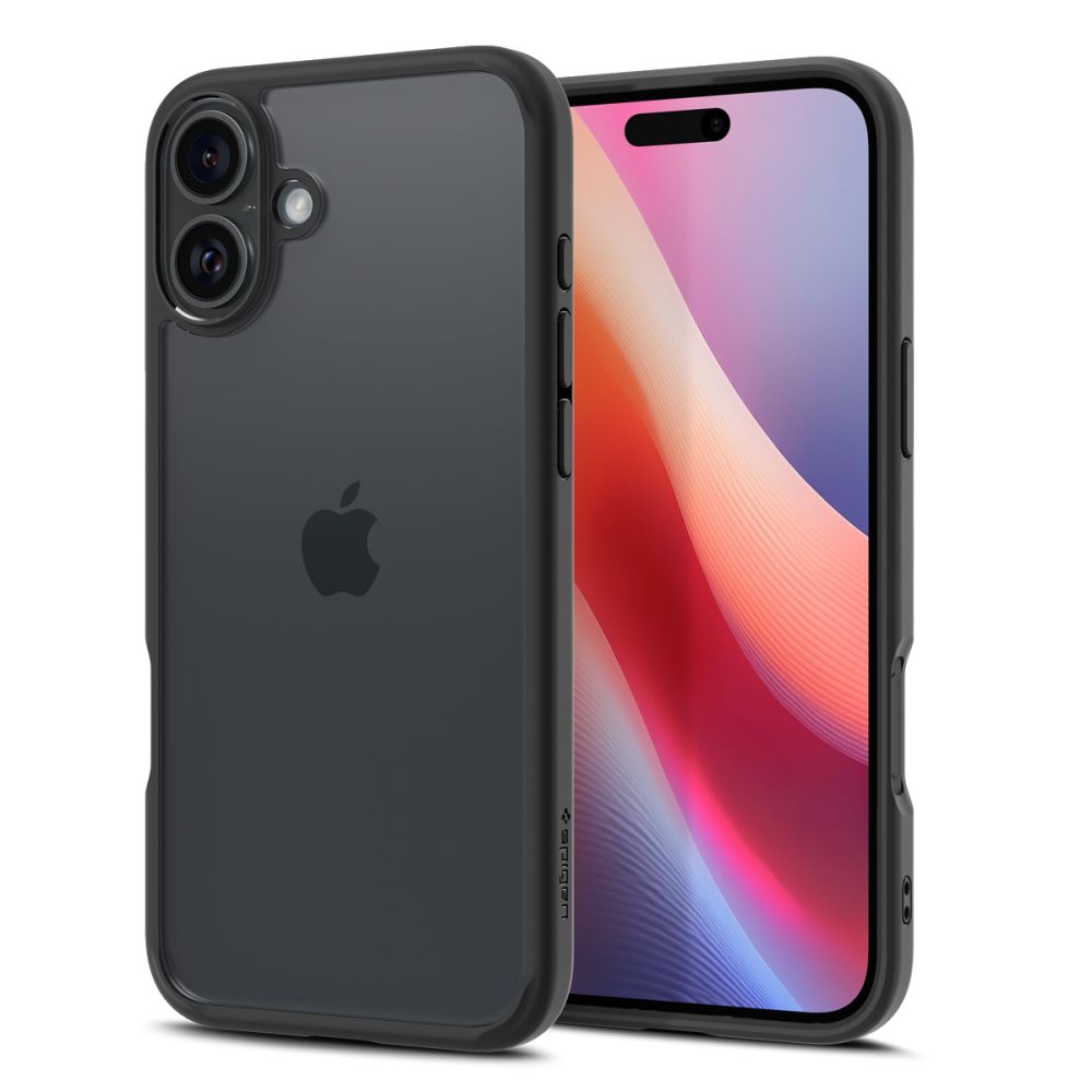 Spigen Ultra Hybrid Iphone 16 Case - Matte Black