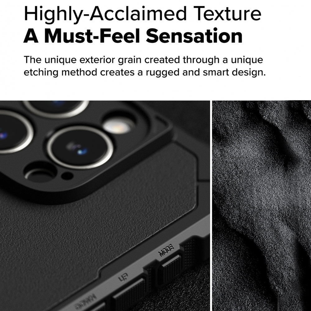 Ringke - Rugged Gear - iPhone 16 Pro - Camo Black