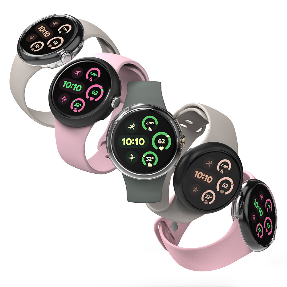 Ringke - Slim (2 pack) - Google Pixel Watch 3 45mm - Clear / Matte Black