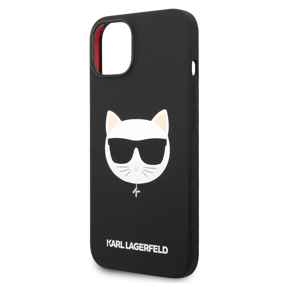 Karl Lagerfeld - Silicone MagSafe (KLHMP14MSLCHBK) - iPhone 14 Plus - Choupette Head