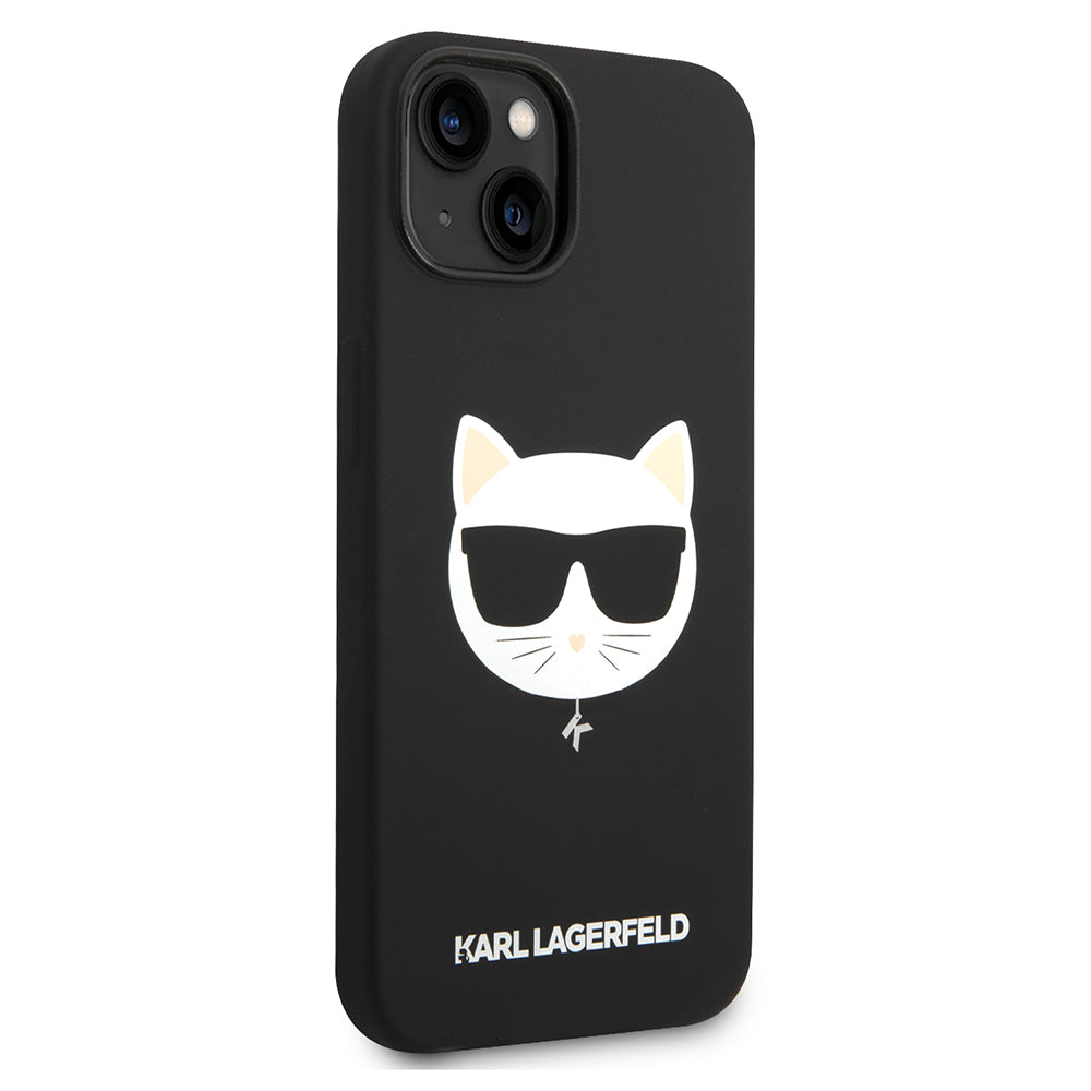 Karl Lagerfeld - Silicone MagSafe (KLHMP14MSLCHBK) - iPhone 14 Plus - Choupette Head