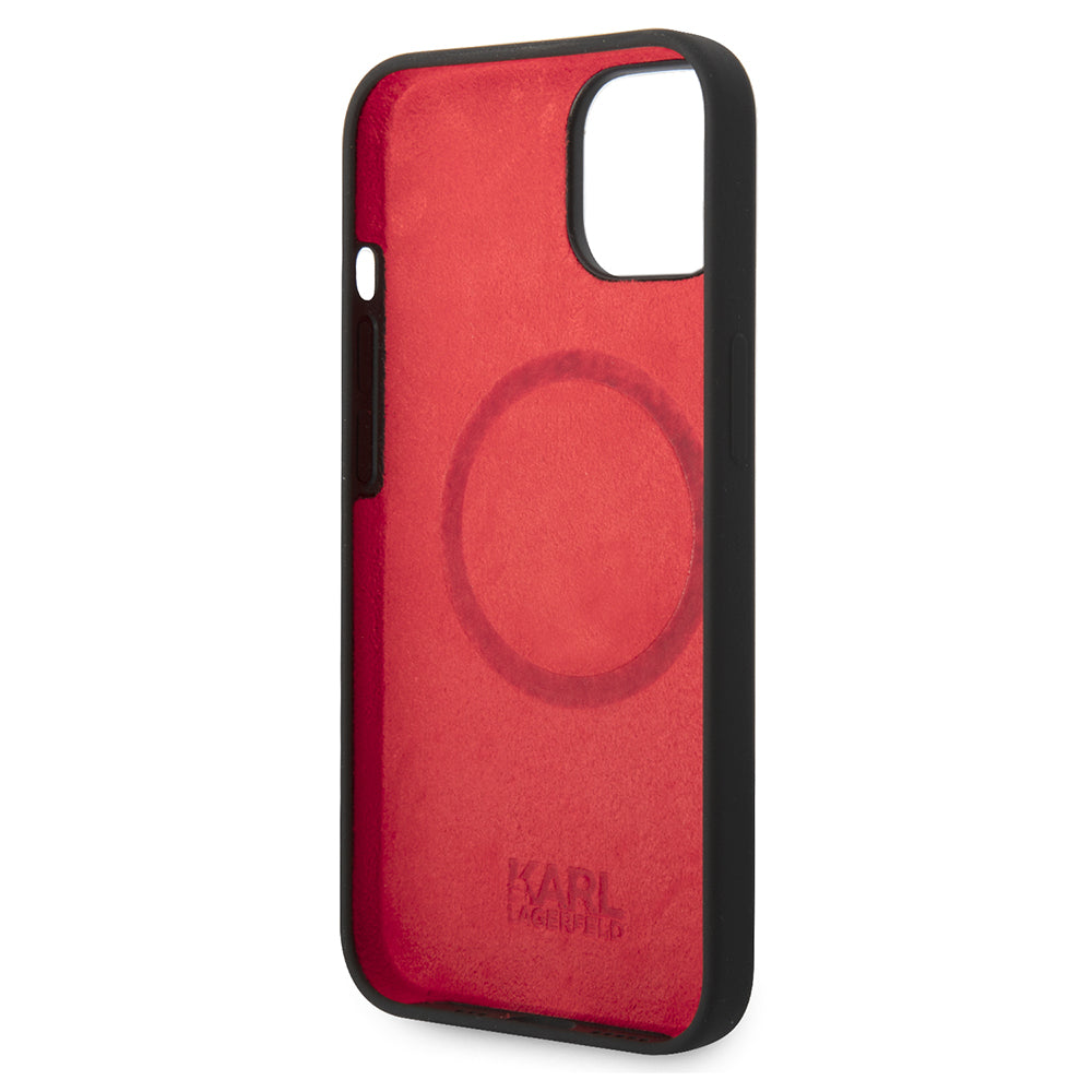 Karl Lagerfeld - Silicone MagSafe (KLHMP14MSLCHBK) - iPhone 14 Plus - Choupette Head