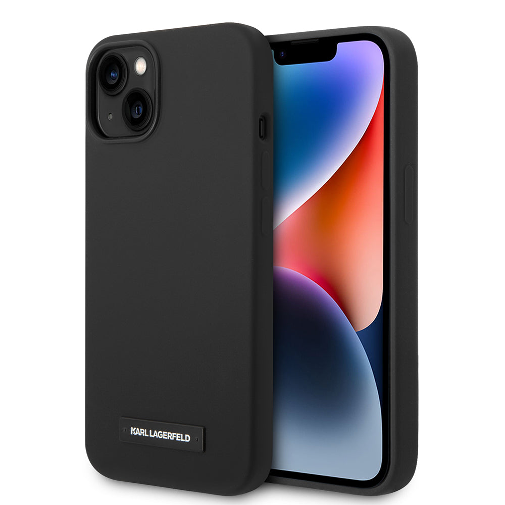 Karl Lagerfeld - Silicone MagSafe (KLHMP14MSLMP1K) - iPhone 14 Plus - Plaque