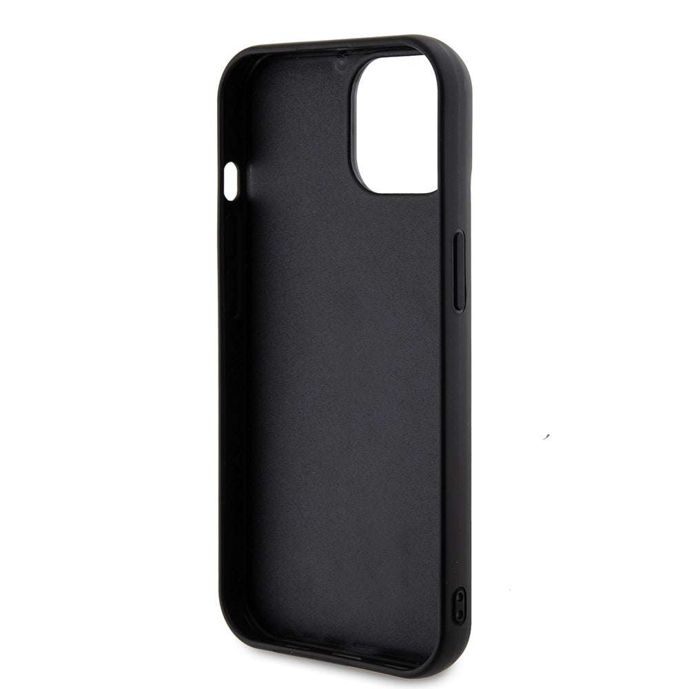 Guess "Sequin Script Metal" Hard Case iPhone 15 (Black – GUHCP15SPSFDGSK)