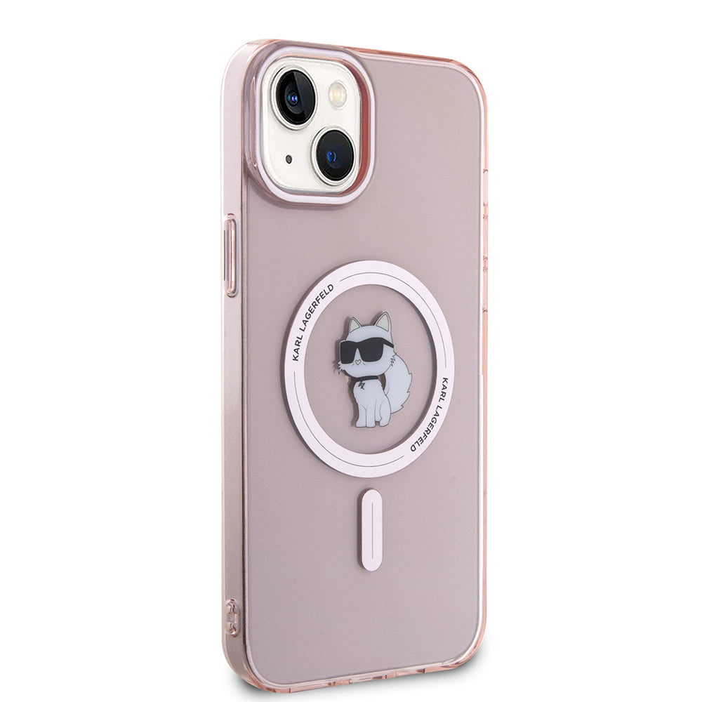 Karl Lagerfeld - IML MagSafe (KLHMP15MHFCCNOP) - iPhone 15 Plus - Pink Choupette