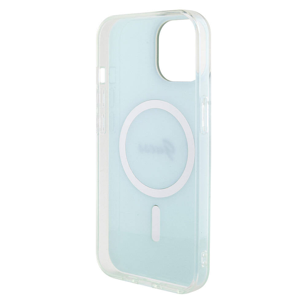 Guess Iridescent Magsafe Case Πολύχρωμη θήκη προστασίας από σκληρό πλαστικό – iPhone 15 Plus (Rainbow Purple – GUHMP15MHITSQ)