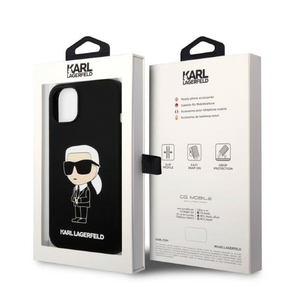 Karl Lagerfeld - Silicone MagSafe (KLHMP14MSNIKBCK) - iPhone 14 Plus - Ikonik