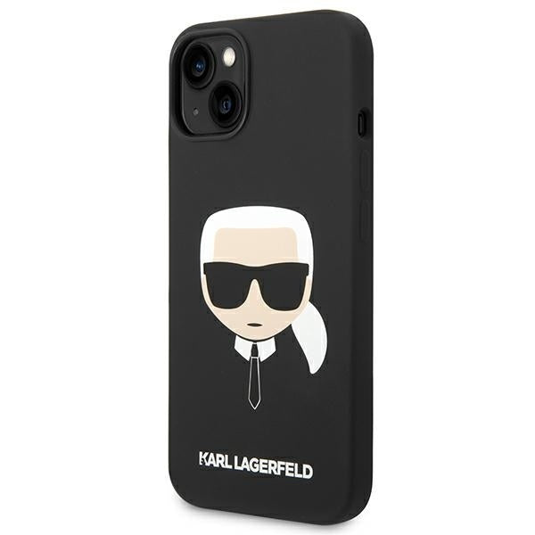 Karl Lagerfeld - Silicone MagSafe (KLHMP14MSLKHBK) - iPhone 14 Plus - Karl`s Head