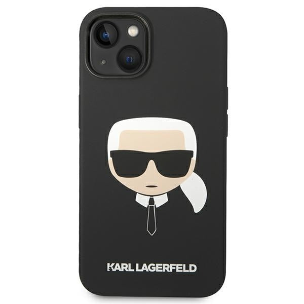 Karl Lagerfeld - Silicone MagSafe (KLHMP14MSLKHBK) - iPhone 14 Plus - Karl`s Head