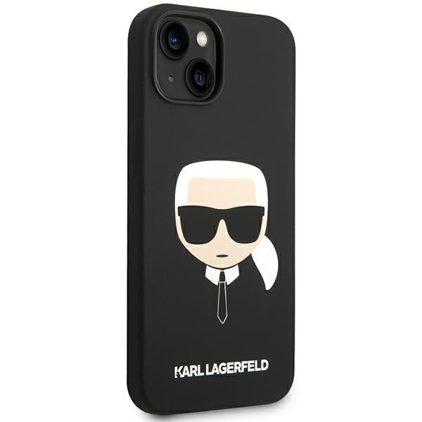 Karl Lagerfeld - Silicone MagSafe (KLHMP14MSLKHBK) - iPhone 14 Plus - Karl`s Head