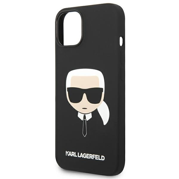 Karl Lagerfeld - Silicone MagSafe (KLHMP14MSLKHBK) - iPhone 14 Plus - Karl`s Head