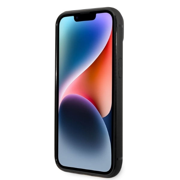 Karl Lagerfeld - Hardcase Leather Cardslots (KLHCP14MCSSK) - iPhone 14 Plus - Signature Logo