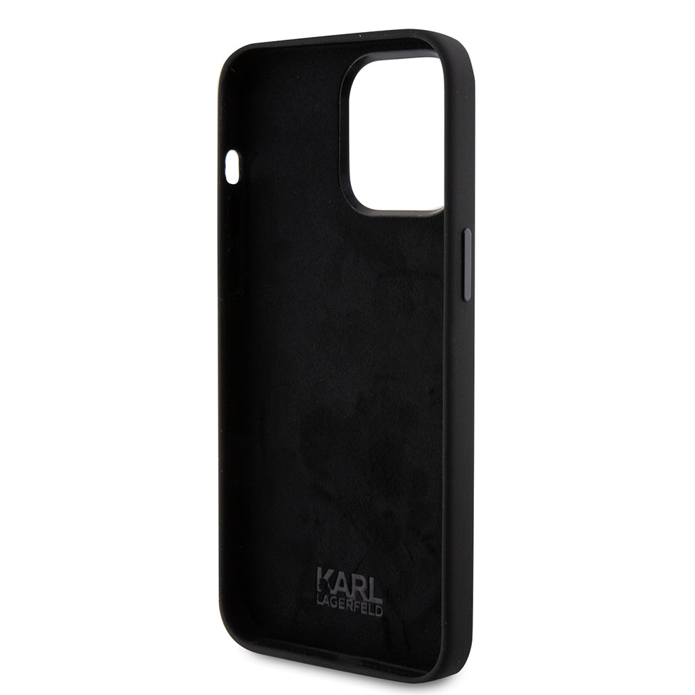 Karl Lagerfeld Choupette Metal Pin Hard Case Θήκη προστασίας από σιλικόνη  – iPhone 15 Pro Max (Black – KLHCP15XSMHCNPK)