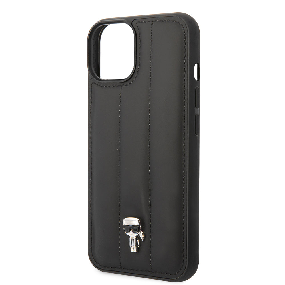 Karl Lagerfeld - Hardcase Leather Puffy (KLHCP14MPSQPK) - iPhone 14 Plus - Ikonik Pin
