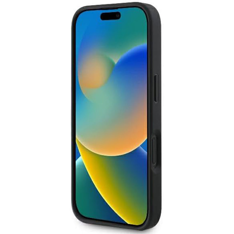 Guess Fixed Glitter Big 4G Logo Case Θήκη προστασίας από σιλικόνη – iPhone 16 (Μαύρο – GUHCP16SHG4SGK)