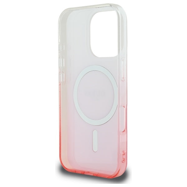 Guess Magsafe “Glitter Gradient” Hard Case Θήκη προστασίας από σκληρό πλαστικό – iPhone 16 Pro (Ροζ – GUHMP16LHGRCELP)