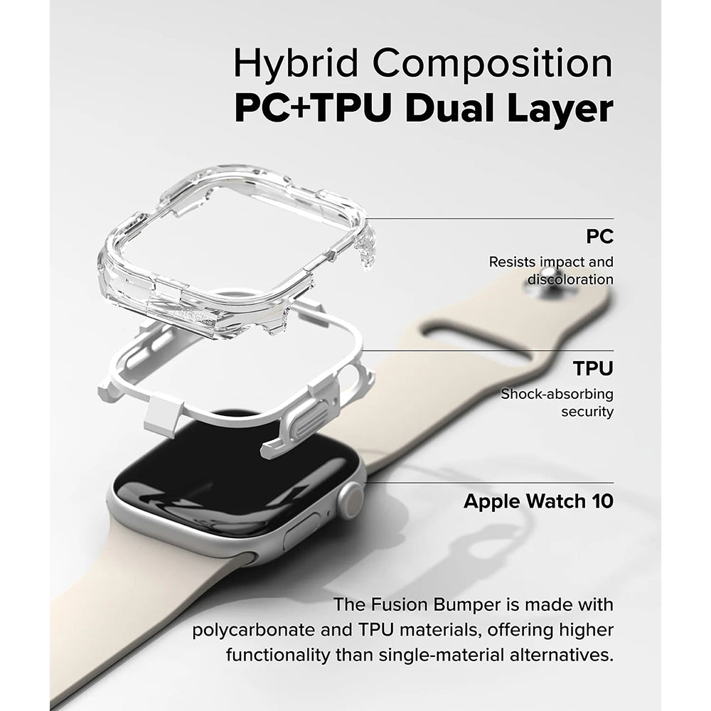 Ringke - Fusion Bumper - Apple Watch 10 42mm / Watch 11 42mm - Neon Orange