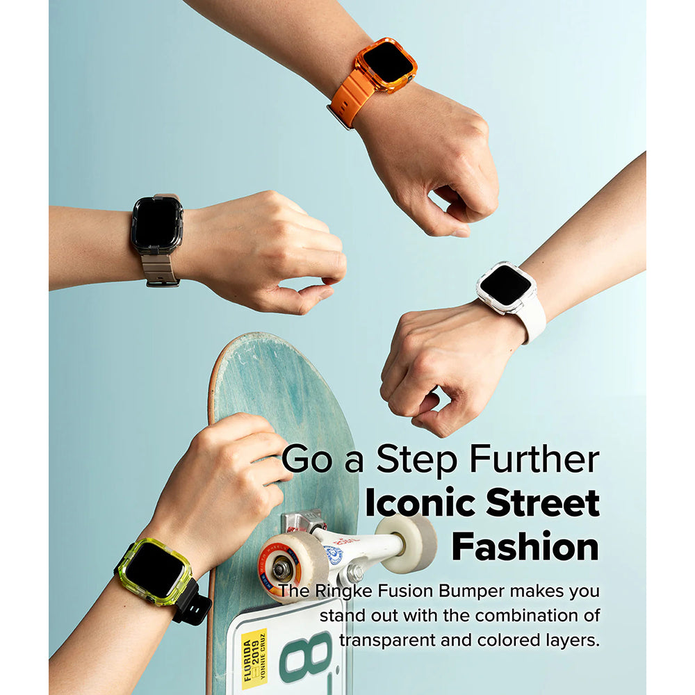 Ringke - Fusion Bumper - Apple Watch 10 42mm / Watch 11 42mm - Neon Orange