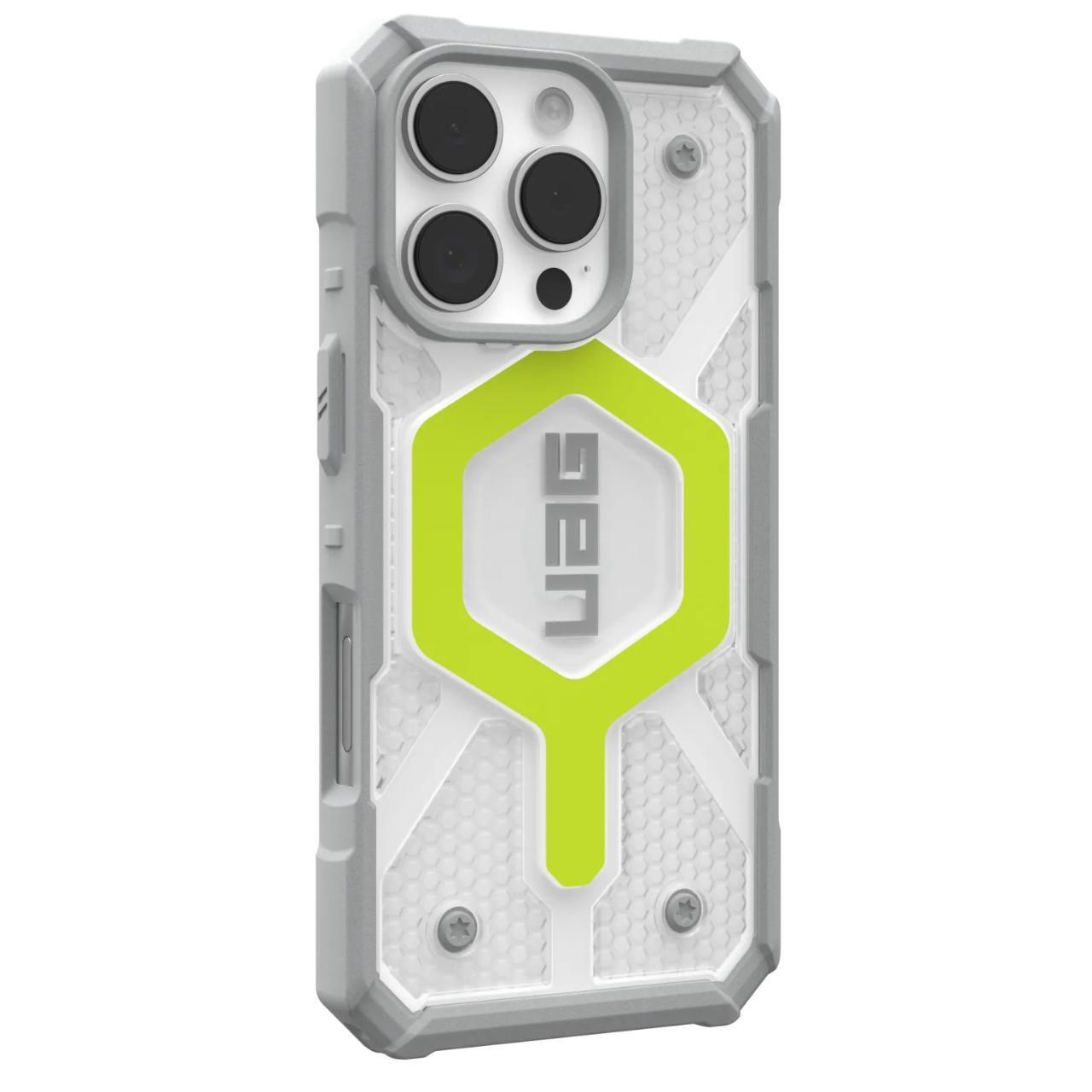 UAG - Pathfinder Clear Magsafe - iPhone 16 Pro - Active Neon