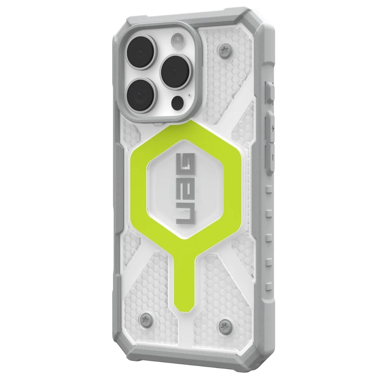 UAG - Pathfinder Clear Magsafe - iPhone 16 Pro - Active Neon