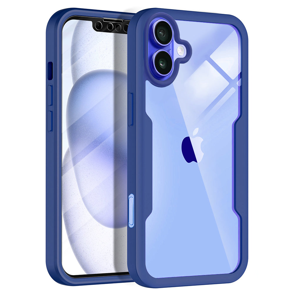 Techsuit - ColorVerse 360 Series + Screen Protector - iPhone 16 - Blue
