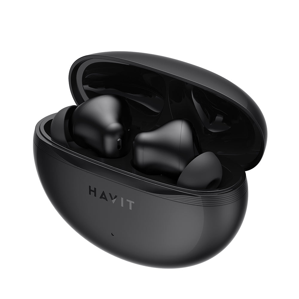 Havit - Wireless Earbuds (TW986) - In-ear, Bluetooth 5.4, with Microphone, TWS, ENC, Type-C, 400mAh - Black
