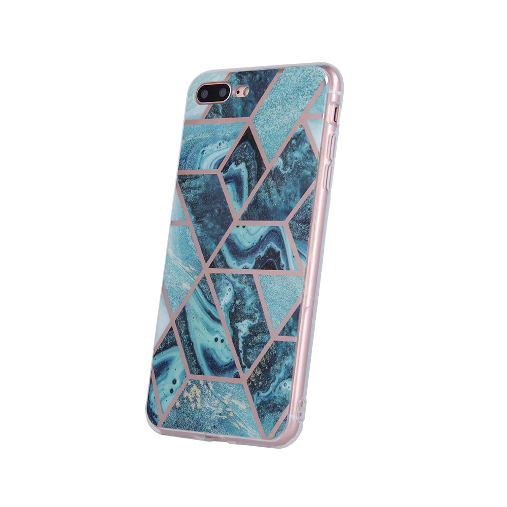Geometric Marmur Case for Samsung Galaxy A41 5G dark blue