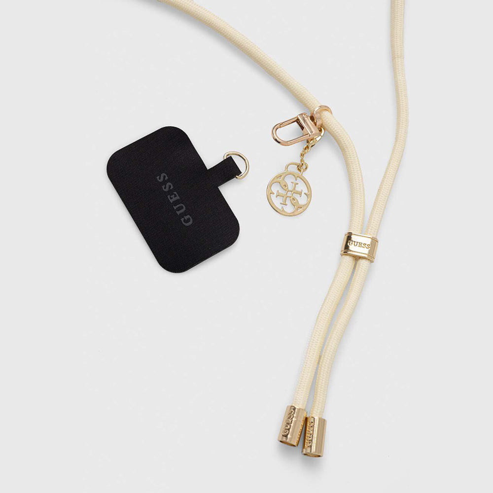Guess Crossbody Cord Universal κορδονάκι συμβατό με κάθε τύπο θήκης Guess (Μπεζ – GUOUCNMG4EE)