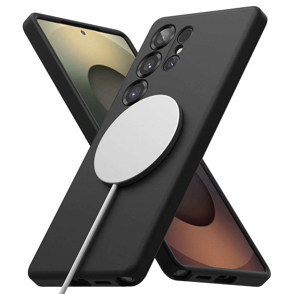 Ringke - Silicone Magnetic MagSafe - Galaxy S25 Ultra - Black