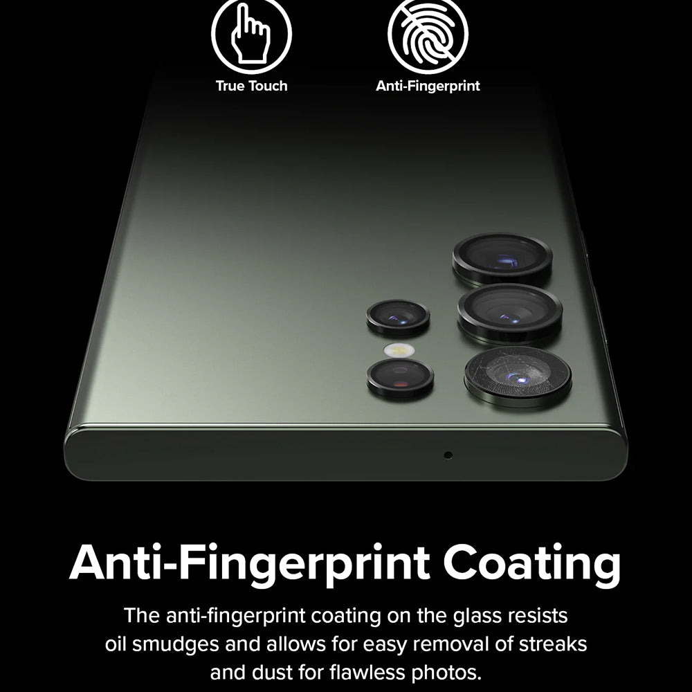 Ringke - Camera Lens Frame Glass - Samsung Galaxy S23 Ultra - Black