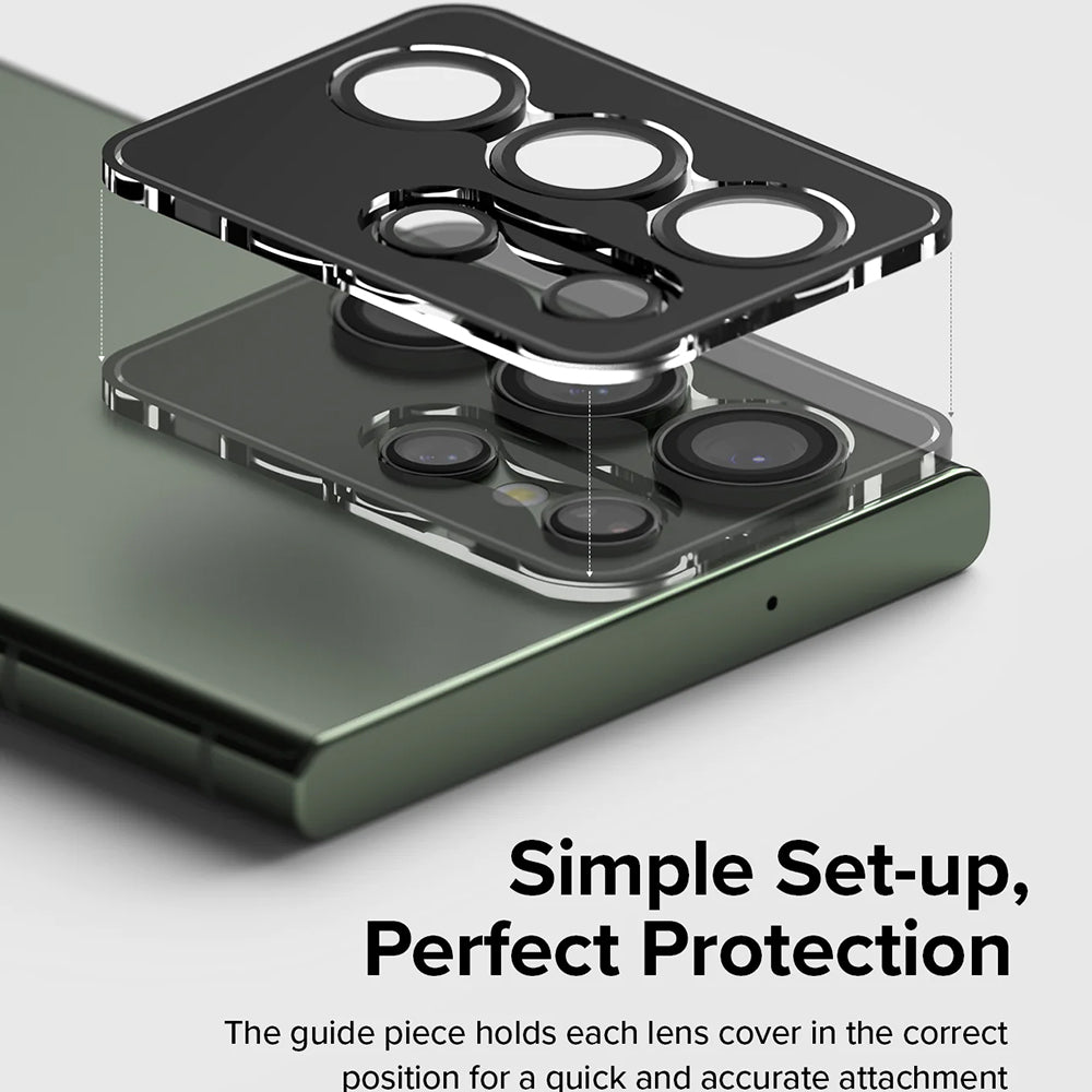 Ringke - Camera Lens Frame Glass - Samsung Galaxy S23 Ultra - Black