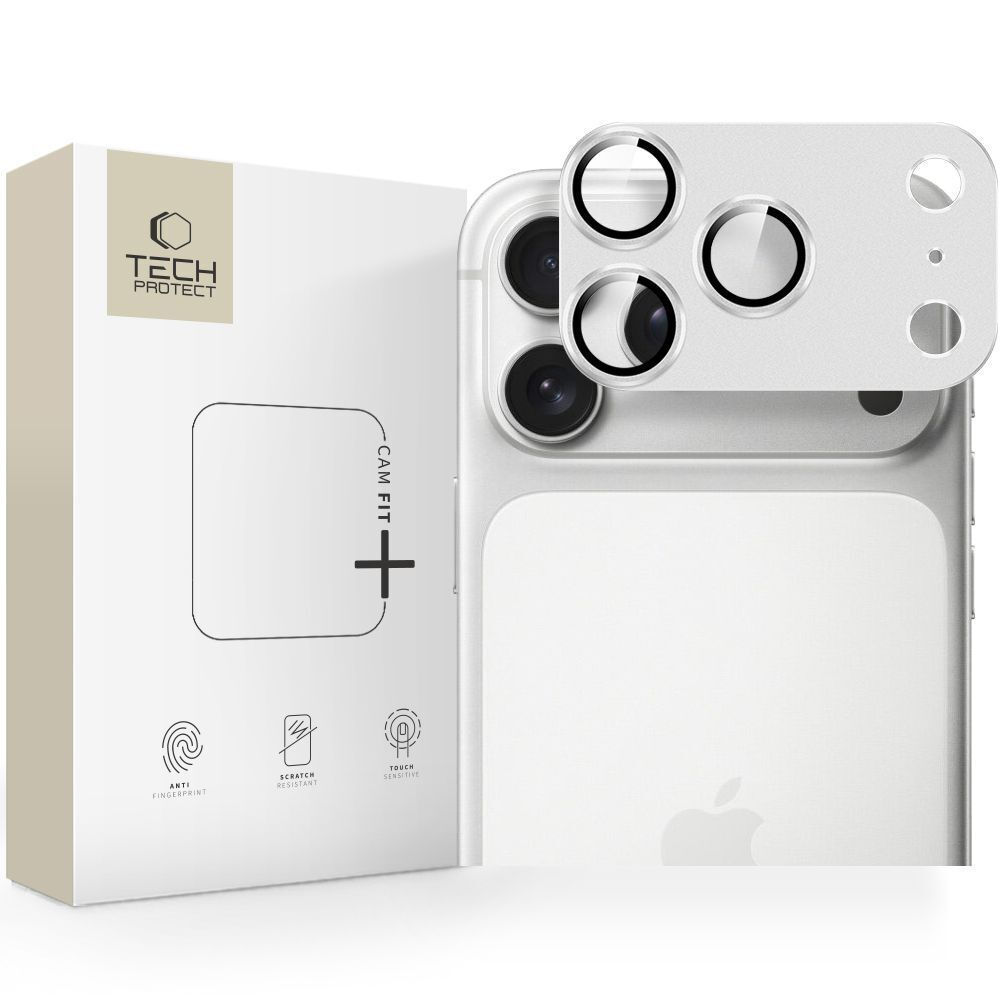 Tech-Protect Προστασία Κάμερας Μεμβράνη Ασημί για το iPhone 17 Pro