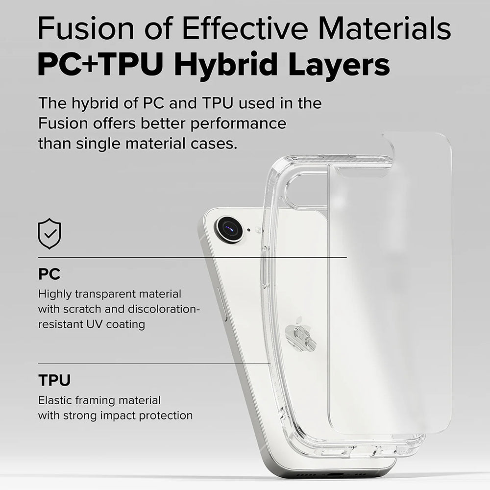 Ringke - Fusion - iPhone 16e - Matte Clear