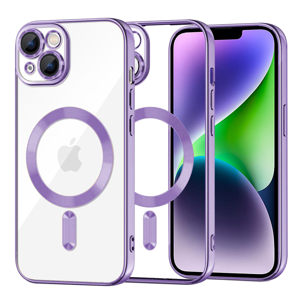 Techsuit - Luxury Crystal MagSafe - iPhone 14 Plus - Light Purple
