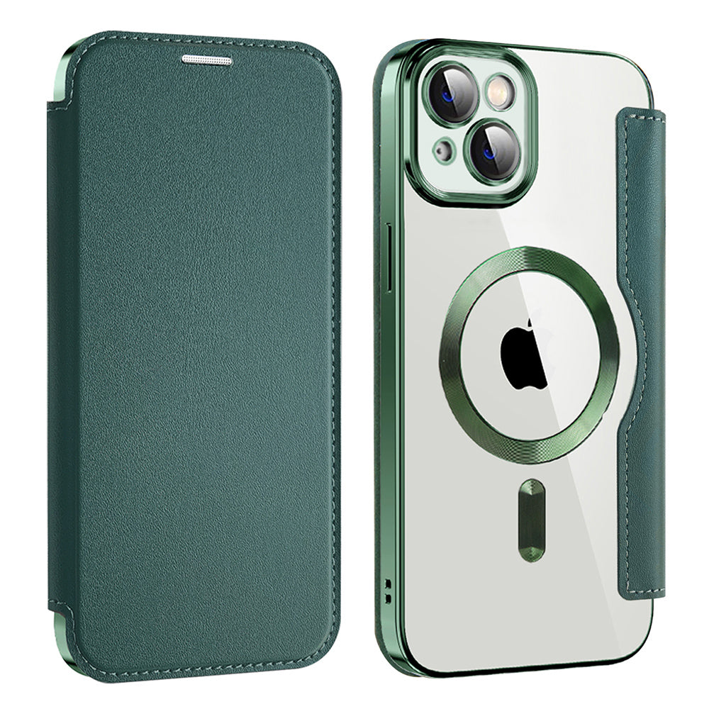 Techsuit - SmartMag Book Case - iPhone 14 Plus - Green