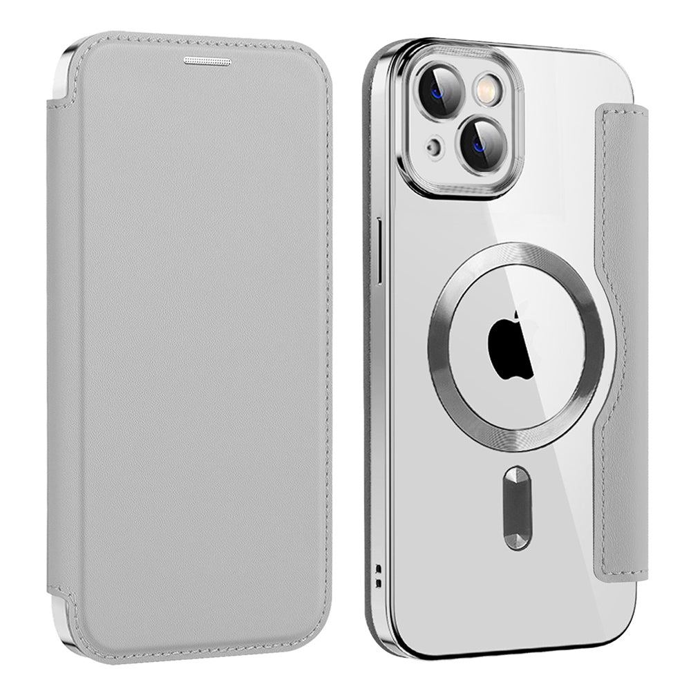 Techsuit - SmartMag Book Case - iPhone 14 Plus - Gray