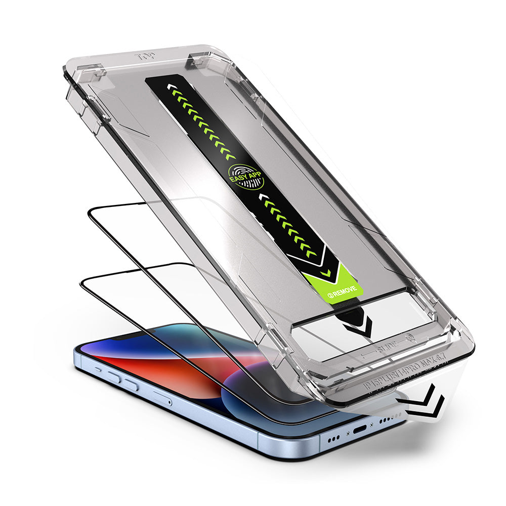 Techsuit - TitanGlass FullCover (2 pack) - iPhone XR / iPhone 11 - Black