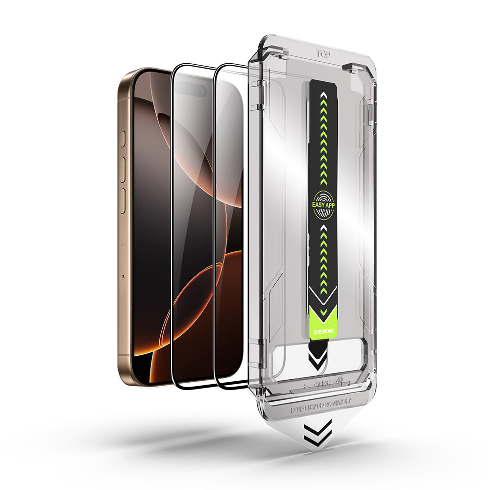 Techsuit - TitanGlass FullCover (2 pack) - iPhone XR / iPhone 11 - Black